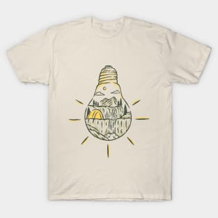 Nature Bulb Outdoor Camping T-Shirt